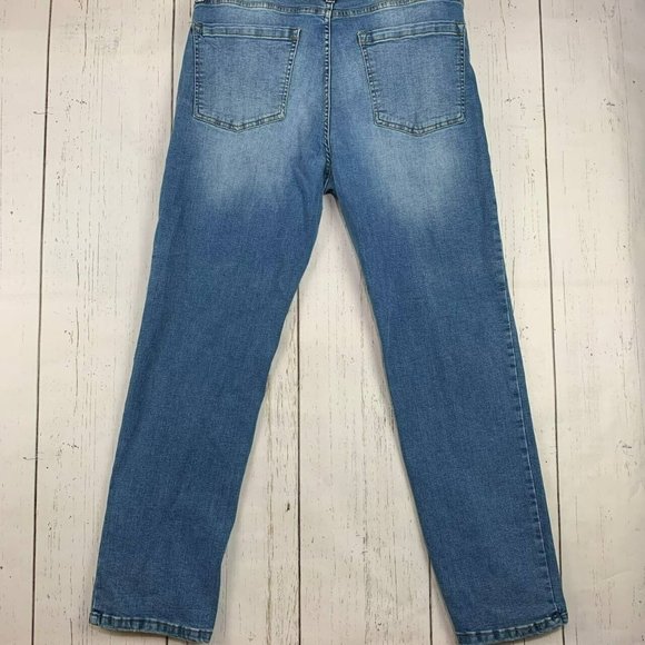 Lazer 38x32‎ Straight Fit ￼Mid Rise Blue Jeans Pants Denim Mens - Picture 2 of 12
